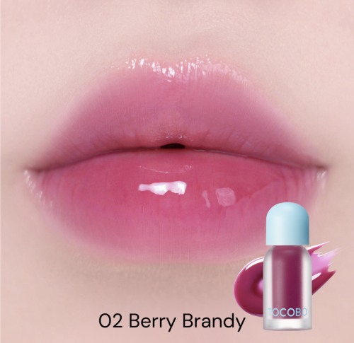 TOCOBO  -  ,  02 Berry Brandy, Juicy Berry Plumping Lip Oil Glam Max  3