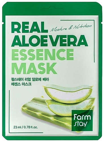 FarmStay Тканевая маска с алоэ вера  Real aloe vera essence mask