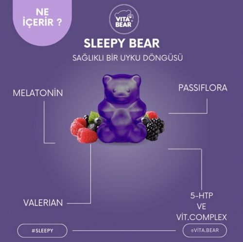 [] Vita Bear         Sleepy Bear 60 Gummies  3