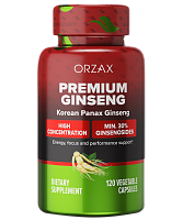 [] Orzax     , 120   Premium Korean Panax Ginseng 120 Vegetable Capsules