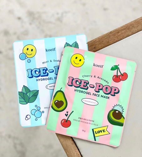 Koelf         Ice-pop hydrogel face mask cherry&avocado  4