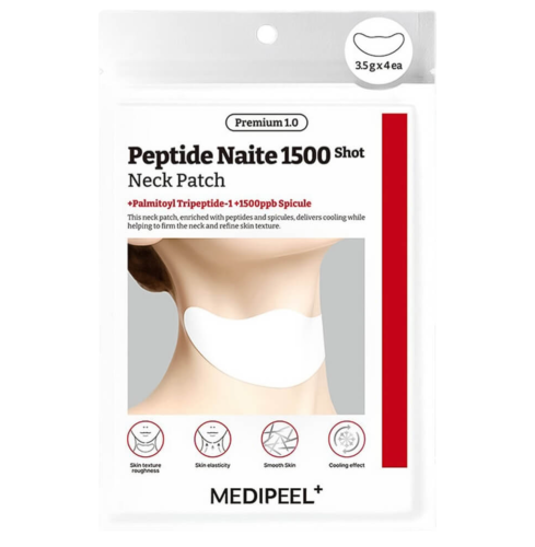 MEDIPEEL ����� ������ ��� ��� � �����������, ���� � ���������, 4 ��, Peptide Naite 1500 Shot Neck Patch