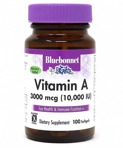[] Bluebonnet    10000  (100 ), Nutrition Vitamin A 3000 mcg (10000 IU)