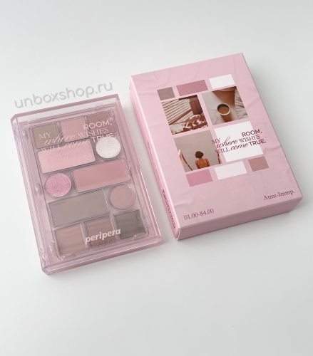 Peripera   12 ,  04 In My Mute Pink (), All Take Mood Technique Palette  3