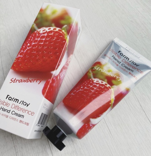 FarmStay       Visible difference Strawberry hand cream  3