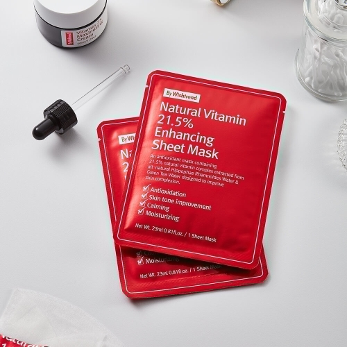 By Wishtrend ��������������� �������� ����� � ��������� � � ���������, Natural Vitamin 21,5% Enchancing Sheet Mask ���� 2