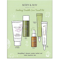 [����] Mary&May ����� �������� ��� ���� �� ������ ����, 5 ������� + ��������� �������, Soothing Trouble Care Travel Kit