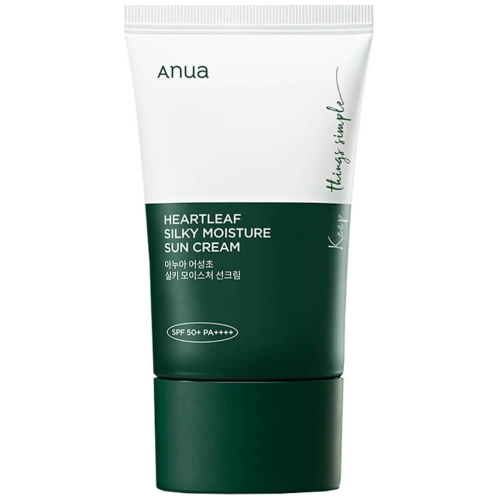 Anua     , Heartleaf Silky Moisture Sun Cream SPF50+ PA++++