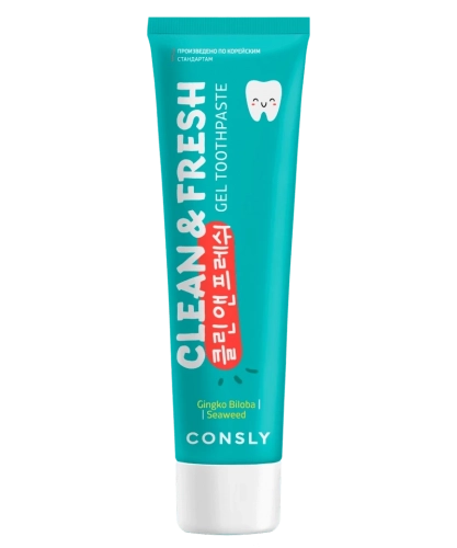 Consly      +    Clean&fresh gel toothpaste ginkgo biloba & seaweed