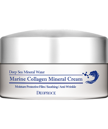 Deoproce Крем для лица с морским коллагеном укрепляющий  Marine Collagen Mineral Cream