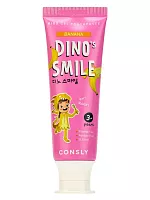 Consly Детская гелевая зубная паста со вкусом банана  Dino's Smile Kids Gel Toothpaste Banana