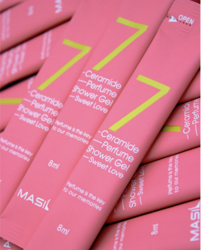 [����] Masil ������ ��������������� ���� ��� ���� "������� ������" (�������), 7 Ceramide Perfume Shower Gel Sweet Love Tester ���� 2