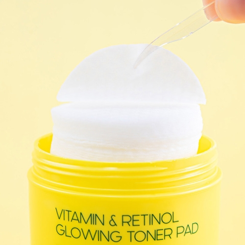 FarmStay -     , 70 , Vitamin&Retinol Glowing Toner Pad   3