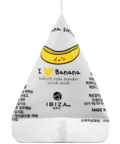 IBIZA        ()  Banana baking soda powder scrub Hi i love banana