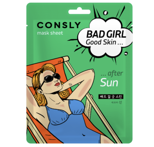 Consly �������� ����� "����� ������", Bad Girl Good Skin After Sun Mask Sheet
