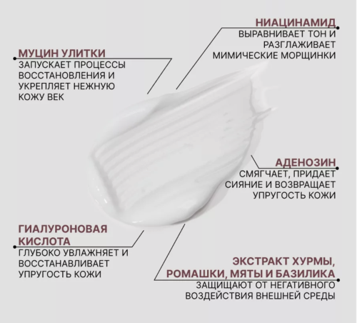 Consly ����������������� ���� ��� ��� � ������� ������ ������ � ������������, Snail Mucus & Niacinamide Repairing Eye Cream ���� 3