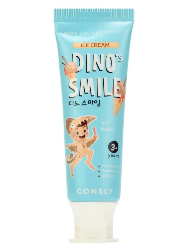 Consly        ()  Dino's Smile Kids Gel Toothpaste Ice cream
