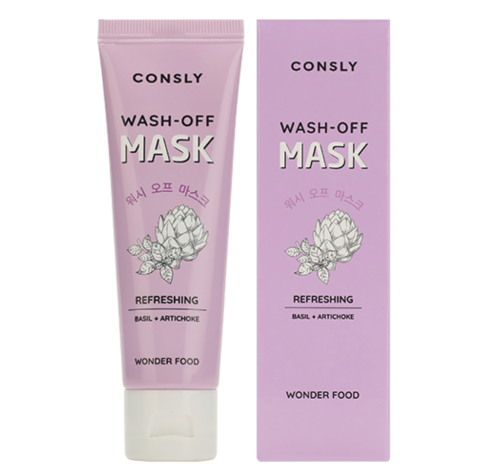 Consly ��������� �������� ����� � ��������� � ���������, Wonder Food Basil and Artichoke Refreshing Wash-off Mask