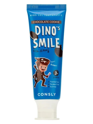 Consly          Dino's Smile Kids Gel Toothpaste Chocolate cookie