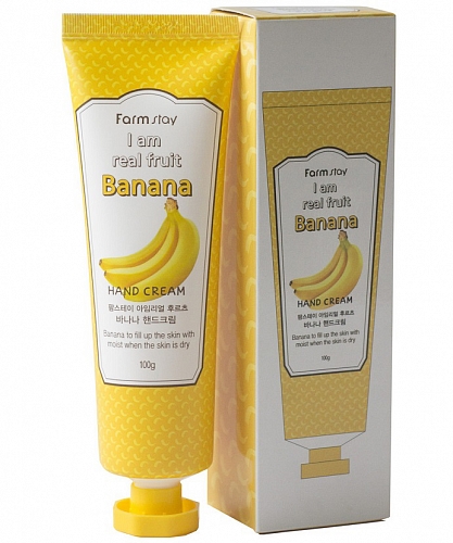 FarmStay Крем для рук с бананом  I am real fruit hand cream banana