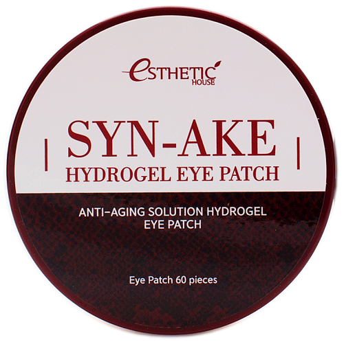 Esthetic House Гидрогелевые патчи со змеиным пептидом  Syn-ake hydrogel eye patch