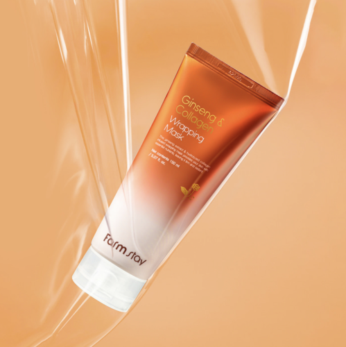 FarmStay �������������� �����-����� � ��������� � ����������, Ginseng&Collagen Wrapping Mask ���� 5