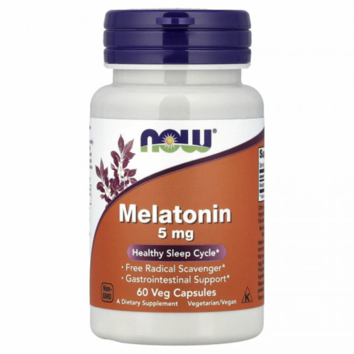 [���] Now Foods ������� ��������� ��� 5 ��, 60 ������, Melatonin 3mg, 60 Capsules