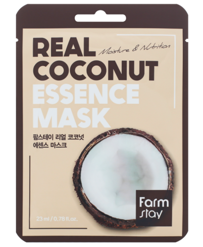 FarmStay Тканевая маска с кокосом  Real coconut essence mask