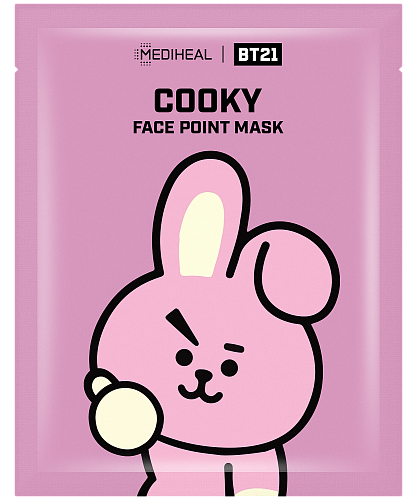 Mediheal Тканевая маска-стикеры с пептидами и церамидами  «Куки»  BT21 Cooky face point mask
