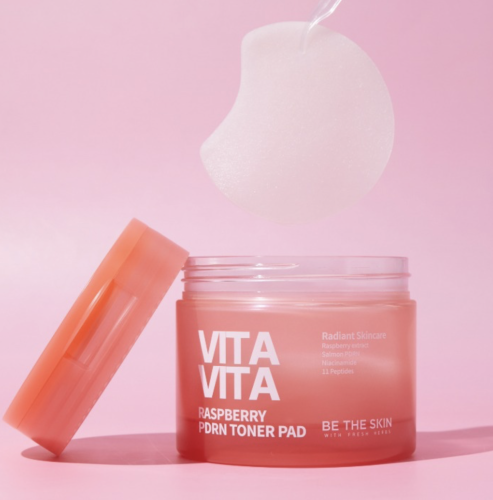 Be The Skin �����-���� � ���� � �������, 60 ��, Vita Vita Raspberry PDRN Toner Pad ���� 2