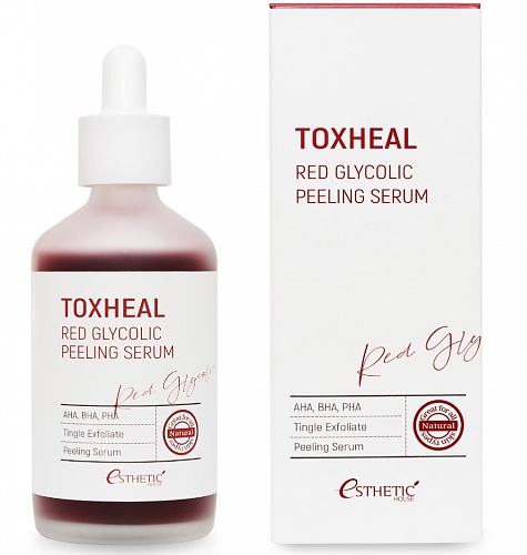 Esthetic House Пилинг-сыворотка с кислотами  Toxheal red glycol peeling serum