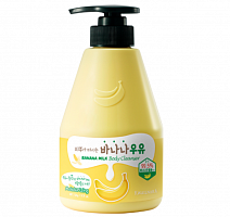 Kwailnara Питательный крем-гель для душа "Банановое молоко"  Banana milk body cleanser moisturizing