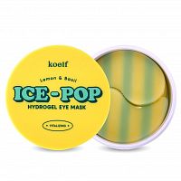 Koelf Гидрогелевые патчи с лимоном и базиликом  Ice-pop hydrogel eye mask lemon&basil