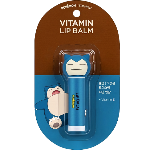 Veilment Бальзам для губ Покемон «Снорлакс»  Pokemon Snorlax Vitamin Lip Balm