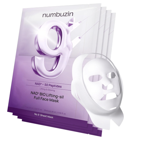 Numbuzin �������� 3D-����� � ���������� 50 �������� � �������������, No.9 NAD+ 50 Peptides Bio Lifting-sil Full Face Mask ���� 6