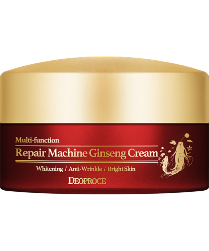 Deoproce Крем для лица с красным женьшенем укрепляющий  Repair Machine Ginseng Cream
