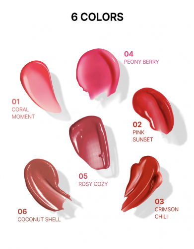 YNM  -  ,  01 Coral Moment  Candy Pop Glow Melting Balm  9
