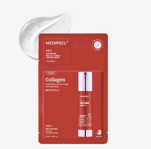 MEDIPEEL ���������� �������� ����� � �����������, ���� � ����������, Red Lacto Collagen 3000 Shot Serum 2 Step Mask ���� 2