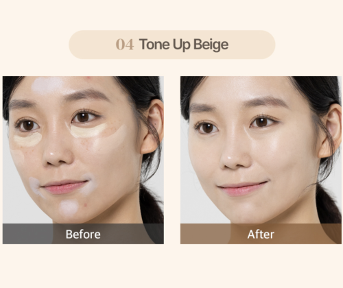 The SAEM Палетка кремовых консилеров-корректоров, оттенок 04 Tone Up Beige, Cover Perfection Triple Pot Concealer фото 6