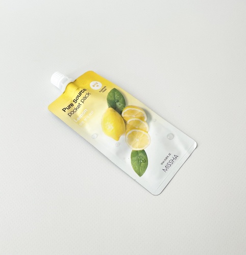 Missha Ночная маска для лица с лимоном  Pure source pocket pack lemon фото 2