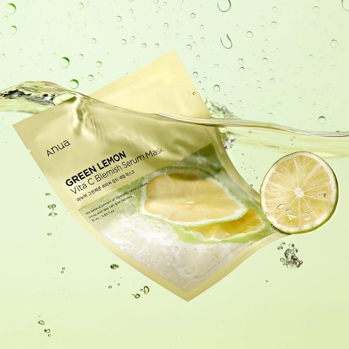 Anua          , Green Lemon Vita C Blemish Serum Mask  2