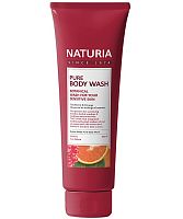 Naturia        100   Pure body wash cranberry & orange mini