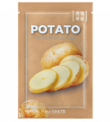 The SAEM Тканевая маска для лица с картофелем (против отёчности) Natural Potato Mask Sheet