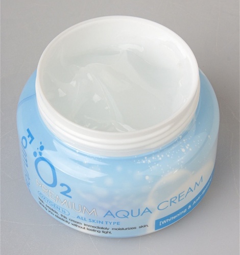 FarmStay Гель-крем для лица увлажняющий кислородный  O2 Premium aqua cream фото 4