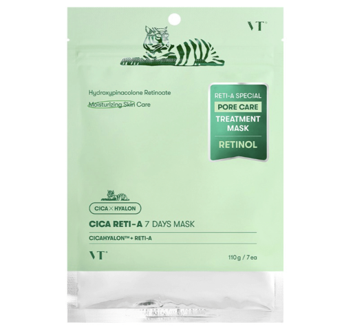 VT Cosmetics ����� �������� ����� � ��������� � ��������� 7 ��, Cica Reti-A 7 Days Mask