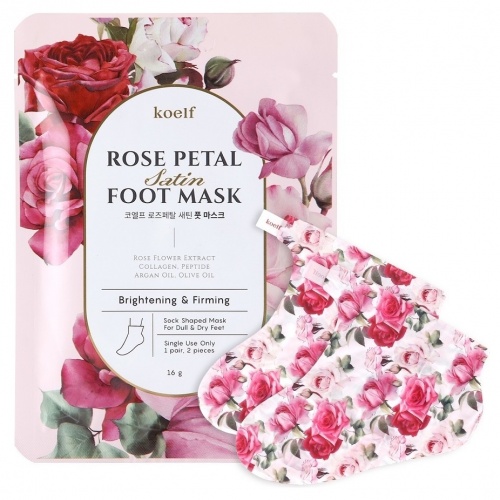 Koelf -      Rose petal satin foot mask