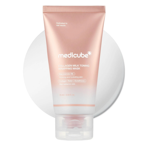Medicube ������ �������� �����-����� � ���������� � ������������, Collagen Milk Toning Wrapping Mask