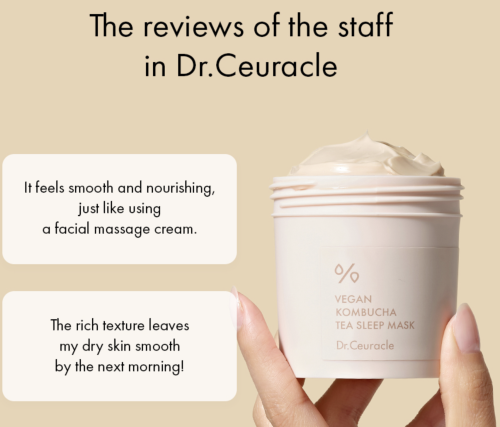 Dr.Ceuracle      ,    , Vegan Kombucha Tea Sleep Mask  5