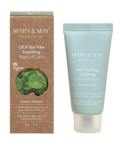 Mary&May         ()  CICA Tea Tree Soothing Wash Off Pack Mini