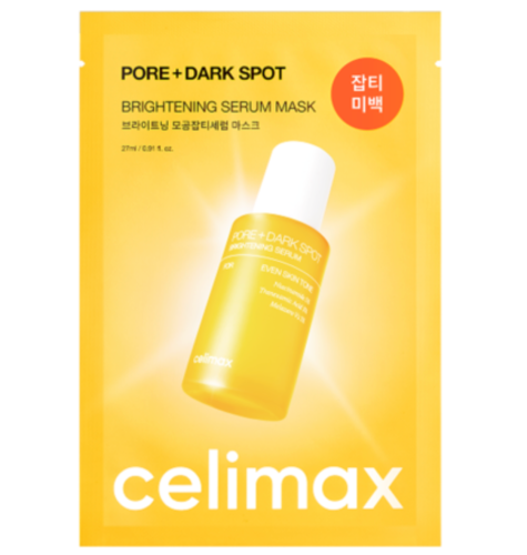 Celimax �������� ����� ������ ����������� � ����-���� � ������������, Pore+dark spot brightening serum mask